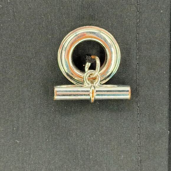 London Fog Water Resistant Hooded Trench Coat size Large Black Raincoat - Picture 9 of 11